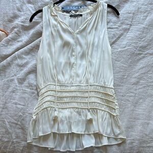 White Decker Silk Blouse